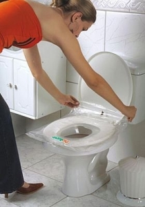 protetor de assento de vaso sanitário descartável